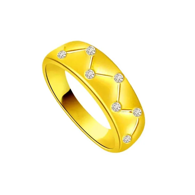 Designer Real Diamond Gold Ring (SDR474)
