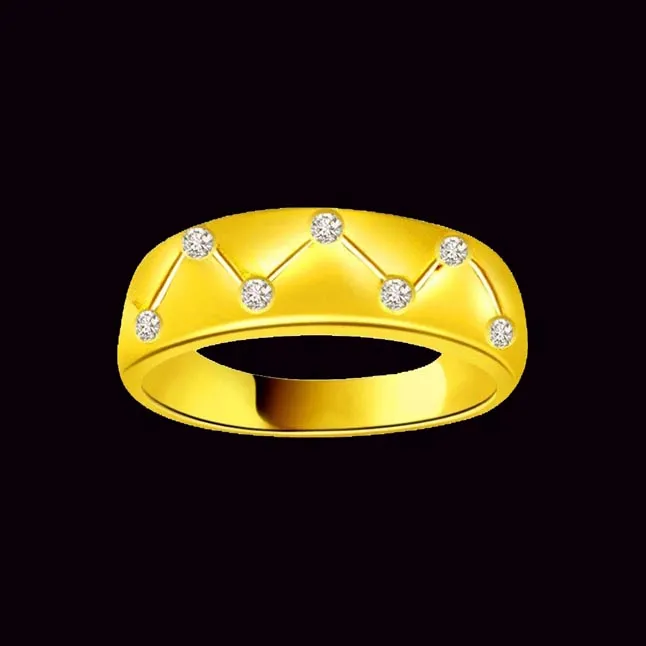 Designer Real Diamond Gold Ring (SDR474)