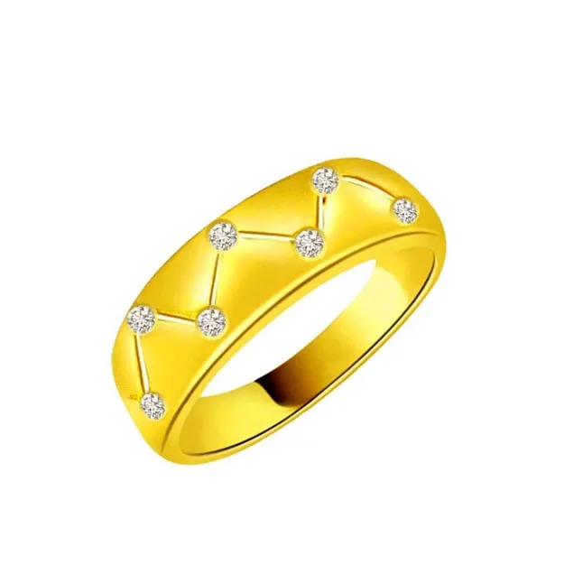 Designer Real Diamond Gold Ring (SDR474)