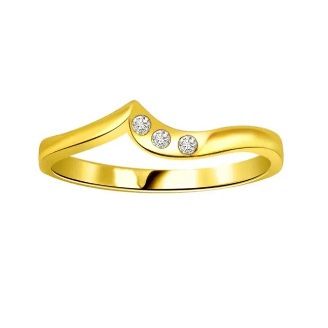 Designer Real Diamond Gold Ring (SDR476)