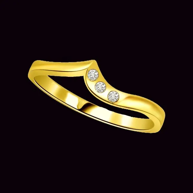 Designer Real Diamond Gold Ring (SDR476)