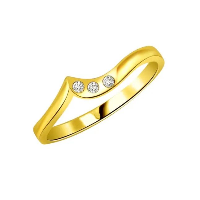 Designer Real Diamond Gold Ring (SDR476)