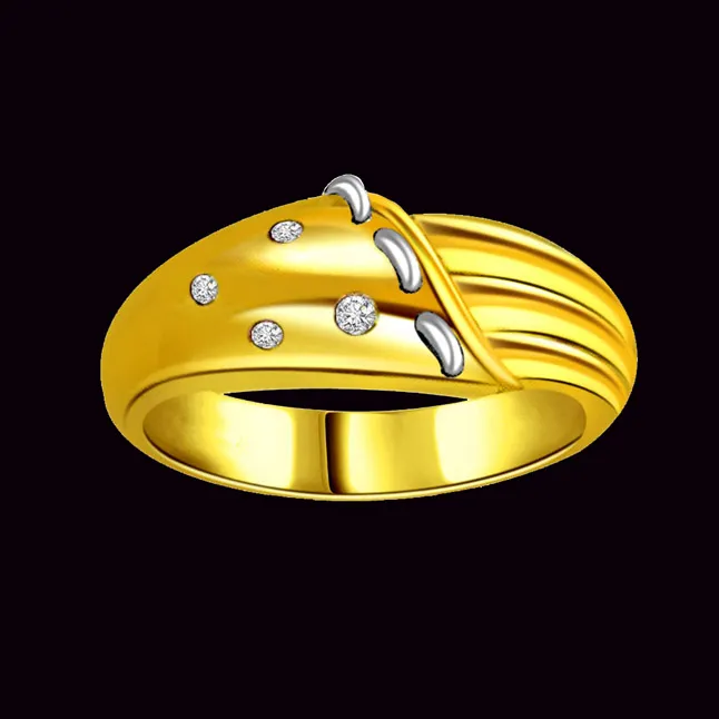 Classic Real Diamond Gold Ring (SDR479)