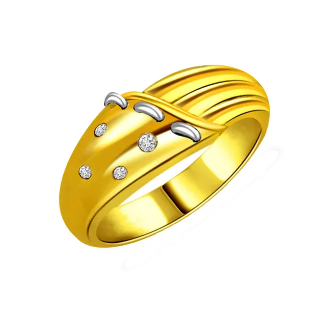 Classic Real Diamond Gold Ring (SDR479)