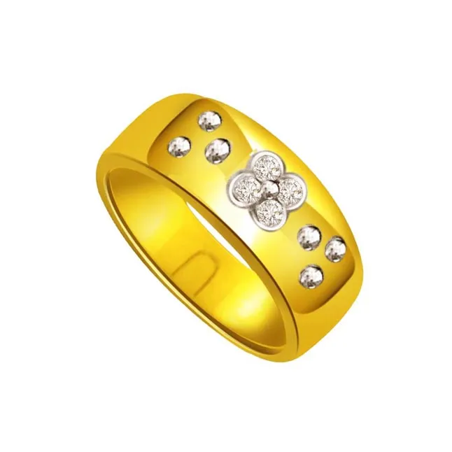 Diamond Flower Shape rings SDR480