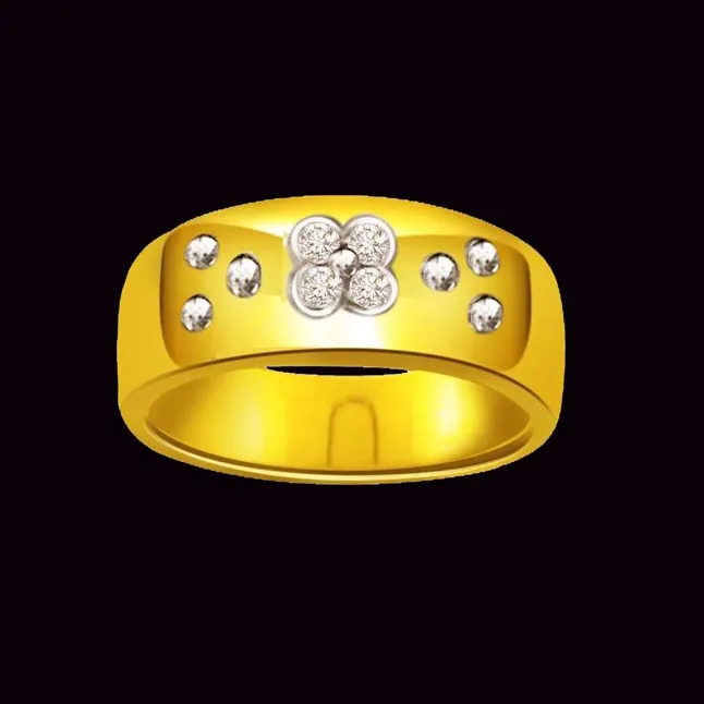 Diamond Flower Shape rings SDR480