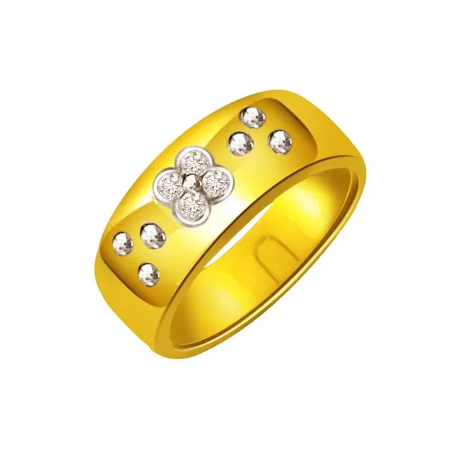 Diamond Flower Shape rings SDR480