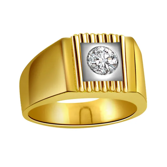 Real Diamond Solitaire Gold Ring (SDR485)