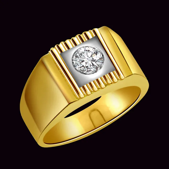 Real Diamond Solitaire Gold Ring (SDR485)