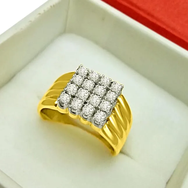 0.64cts Real Diamond Gold Ring (SDR487)