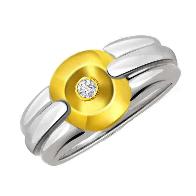 Real Diamond Solitaire Gold Ring (SDR490)