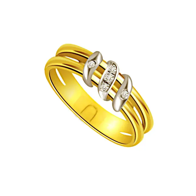 0.35ct Diamond Gold rings -White Yellow Gold rings