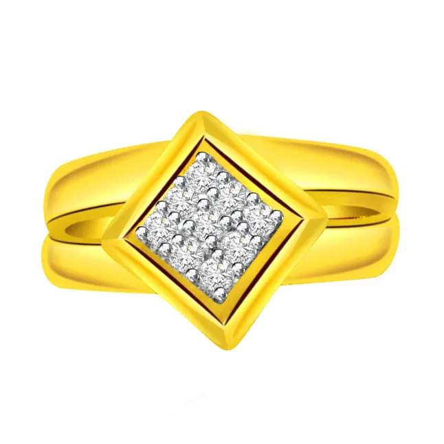 Designer Real Diamond Gold Ring (SDR503)