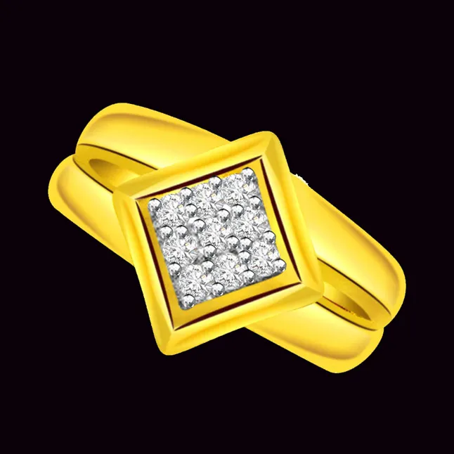 Designer Real Diamond Gold Ring (SDR503)