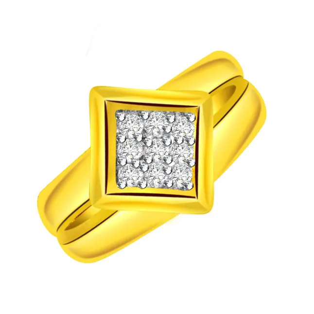 Designer Real Diamond Gold Ring (SDR503)