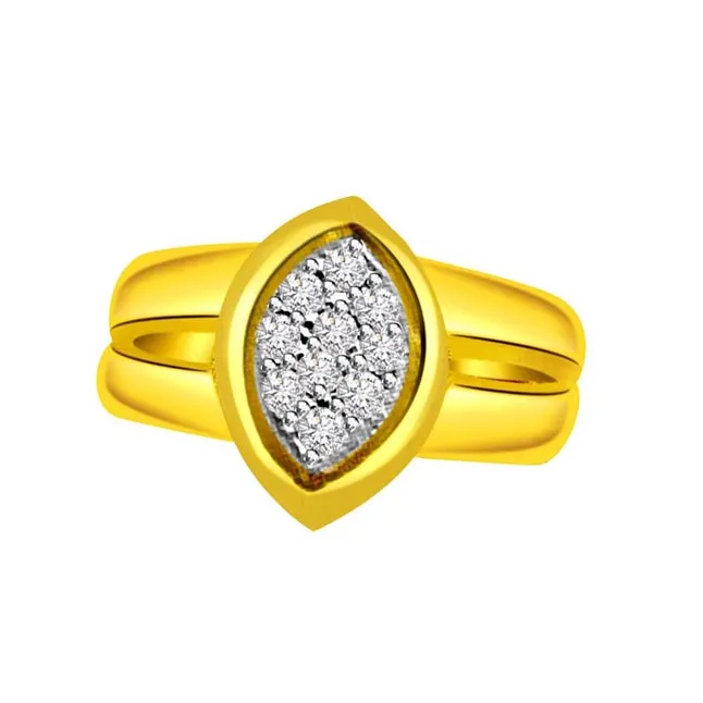 Designer Real Diamond Gold Ring (SDR505)