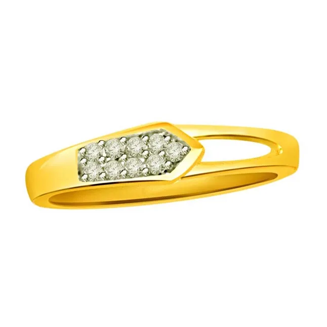 Designer Real Diamond Gold Ring (SDR509)