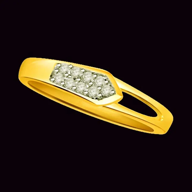 Designer Real Diamond Gold Ring (SDR509)