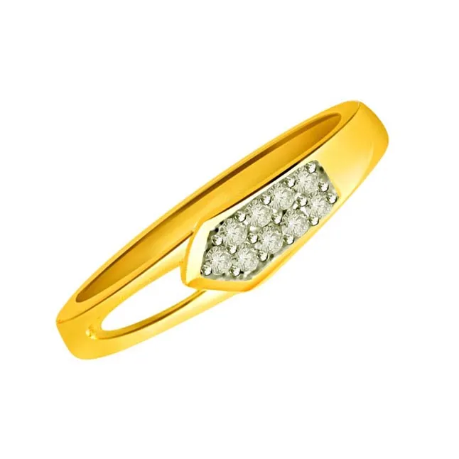 Designer Real Diamond Gold Ring (SDR509)