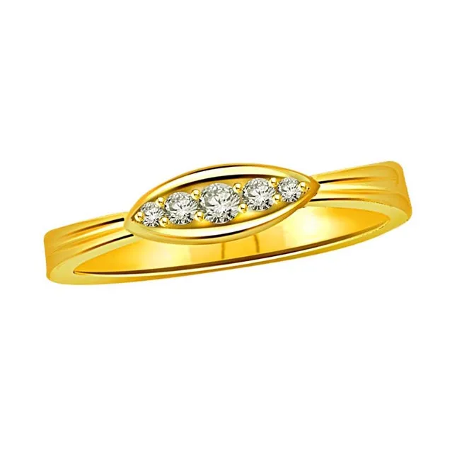 Classic Real Diamond Gold Ring (SDR510)
