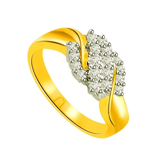 Classic Real Diamond Gold Ring (SDR514)