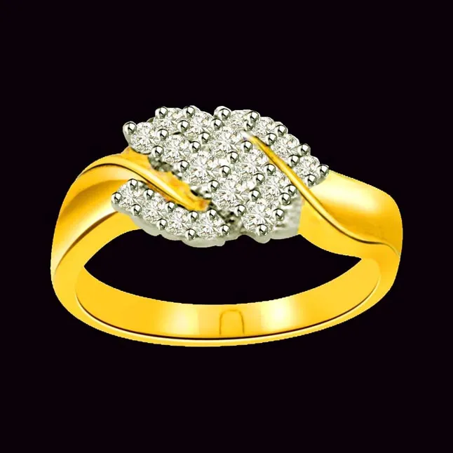 Classic Real Diamond Gold Ring (SDR514)