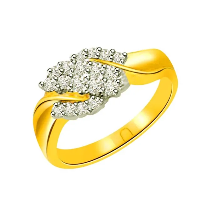 Classic Real Diamond Gold Ring (SDR514)