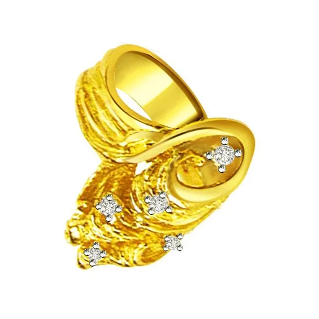 Classic Diamond Gold rings SDR521