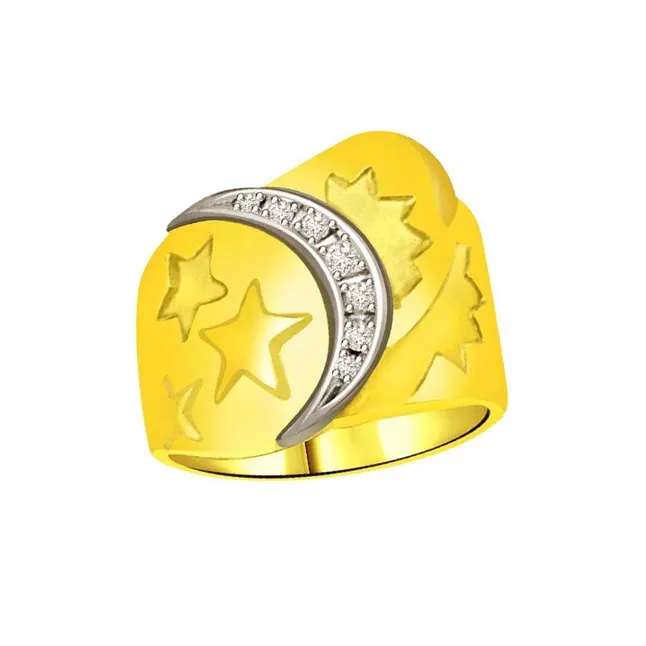 Designer Real Diamond Gold Ring (SDR525)