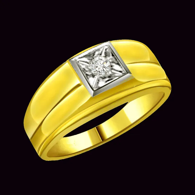 0.15cts Real Diamond Solitaire Men's Ring (SDR531)