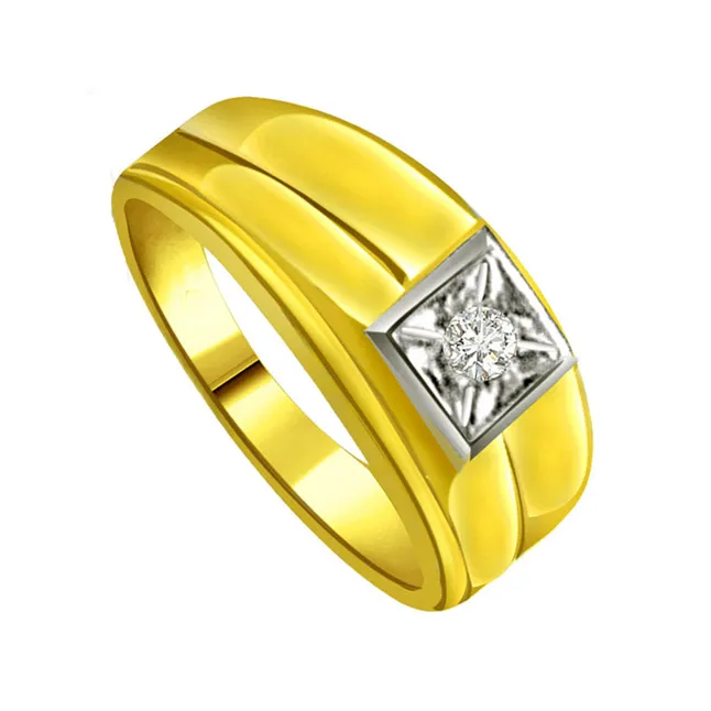 0.15cts Real Diamond Solitaire Men's Ring (SDR531)