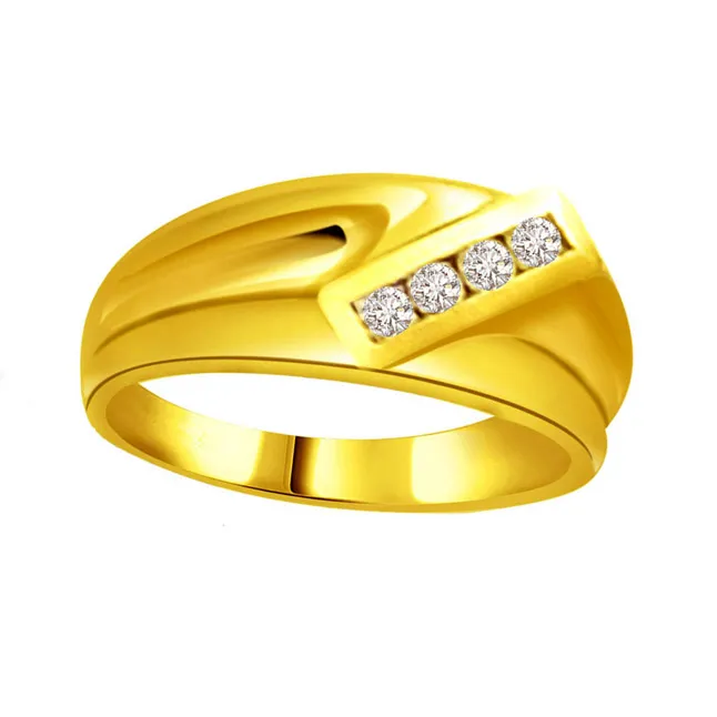 Designer Real Diamond Gold Ring (SDR533)