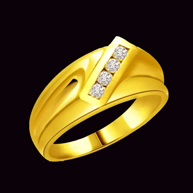 Designer Real Diamond Gold Ring (SDR533)