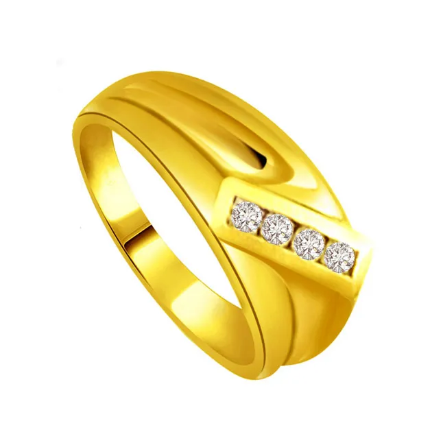 Designer Real Diamond Gold Ring (SDR533)