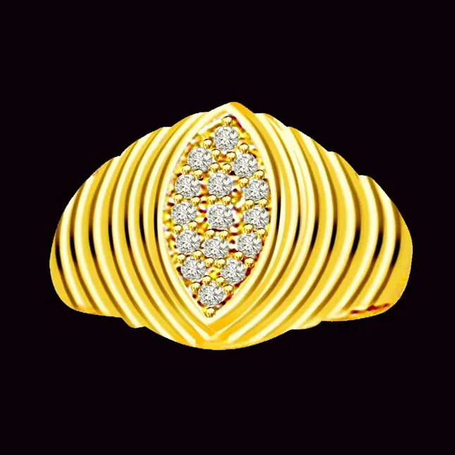 Trendy Real Diamond 18kt Ring (SDR543)