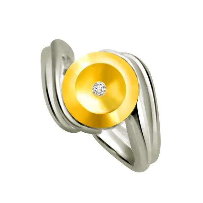 Real Diamond Solitaire Gold Ring (SDR547)