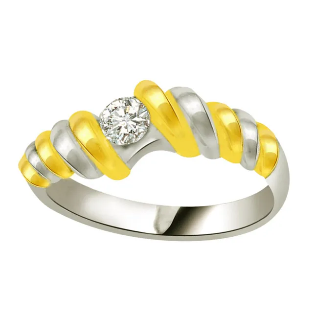 Real Diamond Solitaire Gold Ring (SDR556)