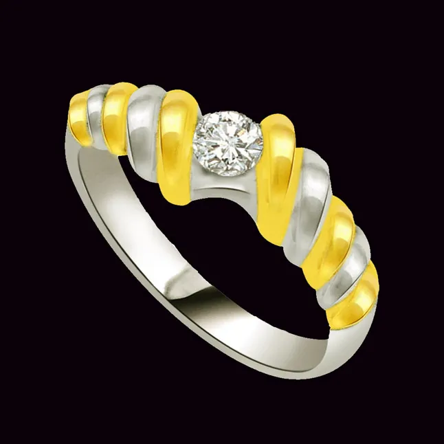 Real Diamond Solitaire Gold Ring (SDR556)