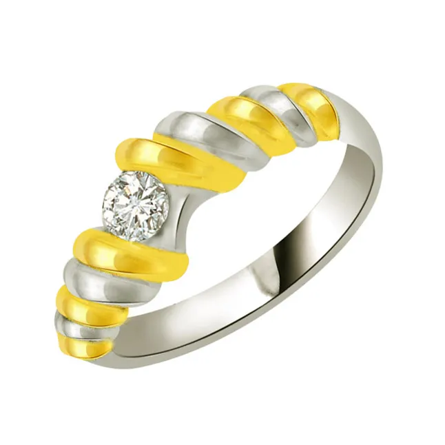 Real Diamond Solitaire Gold Ring (SDR556)