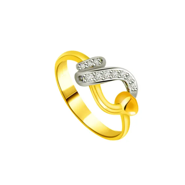 Designer Real Diamond Gold Ring (SDR559)