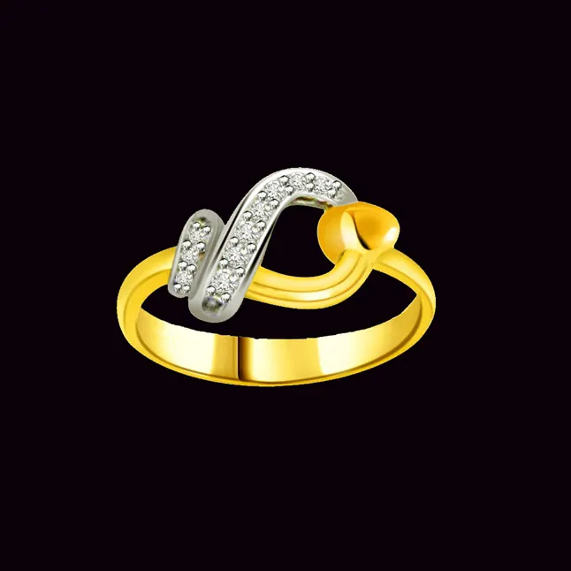 Designer Real Diamond Gold Ring (SDR559)