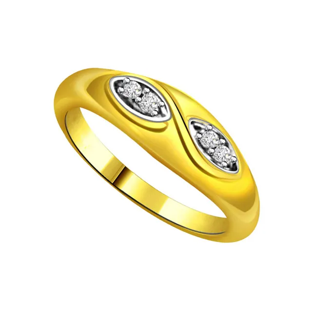 Designer Real Diamond Gold Ring (SDR570)