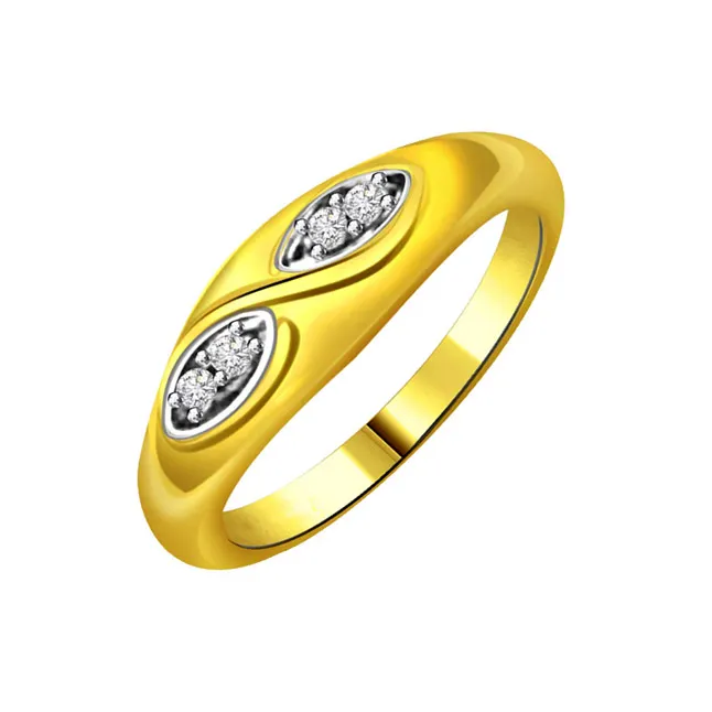 Designer Real Diamond Gold Ring (SDR570)