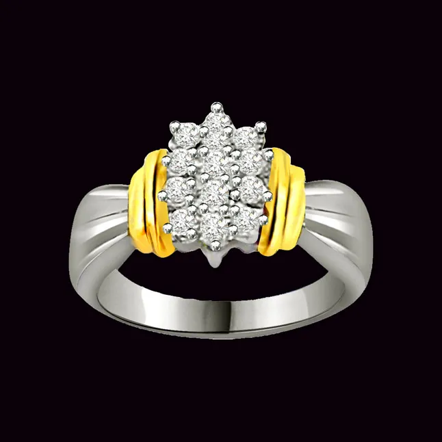 Classic Real Diamond Gold Ring (SDR571)