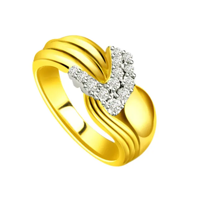 Designer Real Diamond Gold Ring (SDR572)