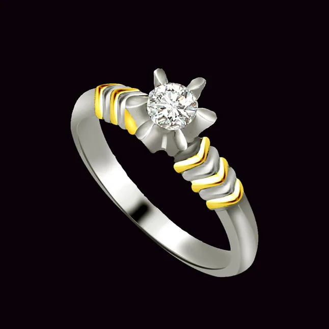 Solitaire Real Diamond Gold Ring (SDR578)