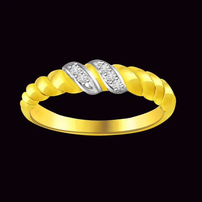 Classic Real Diamond Gold Ring (SDR588)