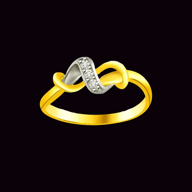 Classic Real Diamond Gold Ring (SDR593)