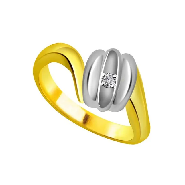 Solitaire Real Diamond Gold Ring (SDR606)