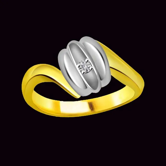 Solitaire Real Diamond Gold Ring (SDR606)